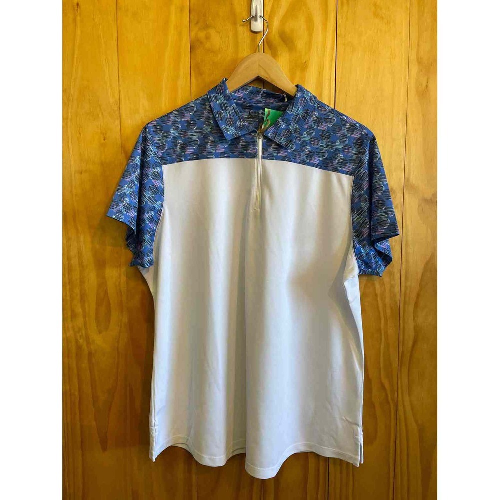 Size XL Bermuda Sands White Women's Short Sleeve Shirt
